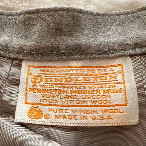 Vintage PENDLETON Skirt Wool 70s  Pencil Skirt Made in USA Grey Size XXS - Picture 6 of 9